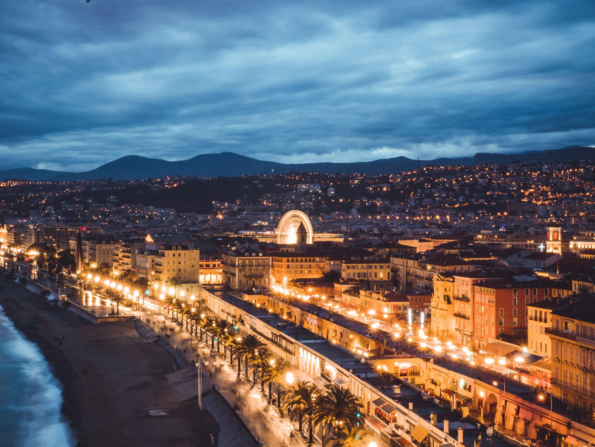 Vue aérienne de Nice