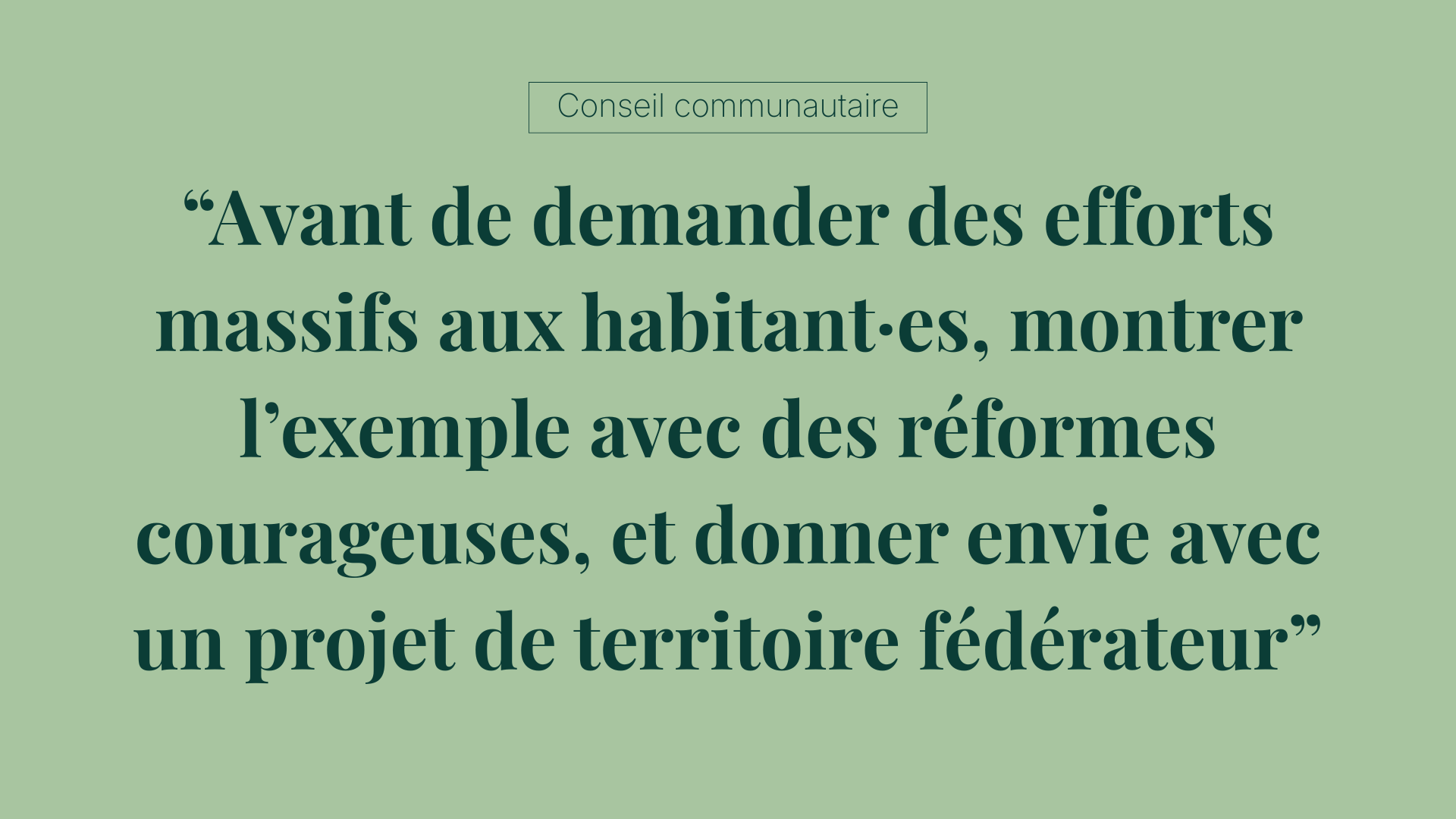 Intervention sur le budget lors du Conseil communautaire du 30 avril 2026